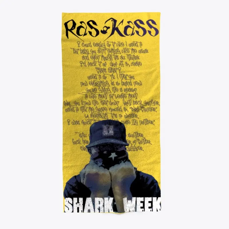 Ras Kas Official -Shark Week Lyrics Tee