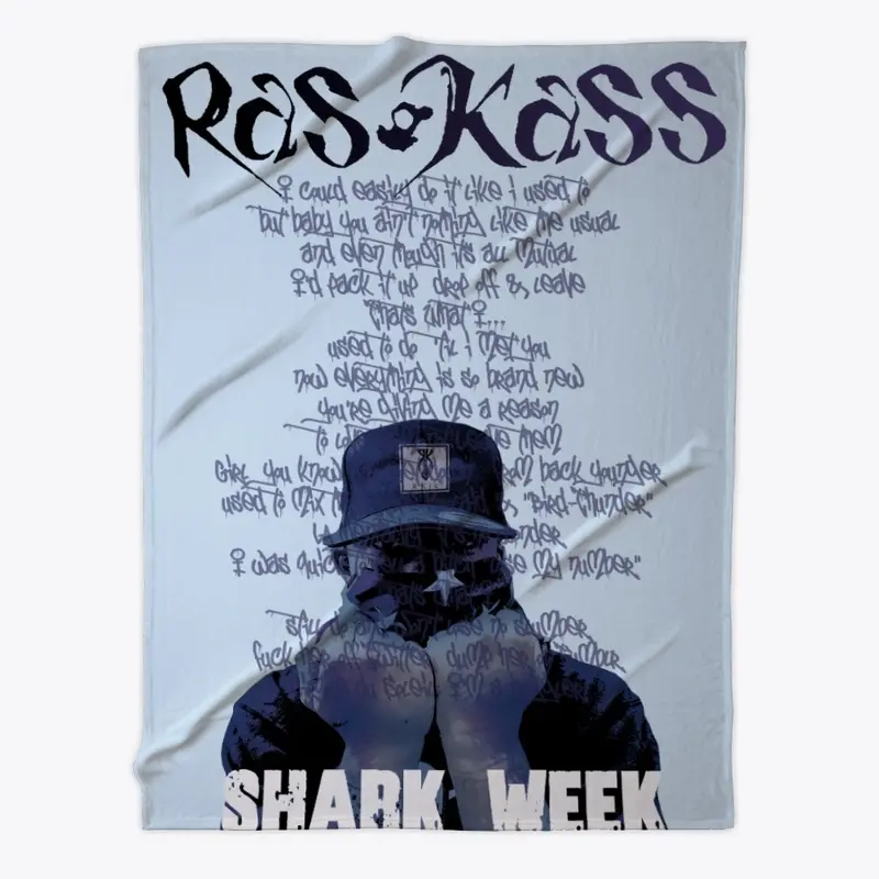 Ras Kas Official -Shark Week Lyrics Tee