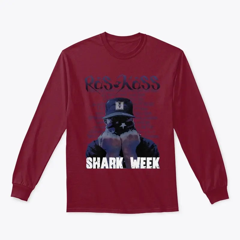 Ras Kas Official -Shark Week Lyrics Tee