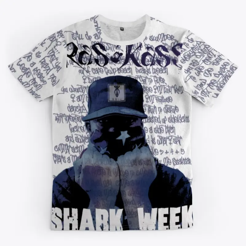 Ras Kas Official -Shark Week Lyrics Tee