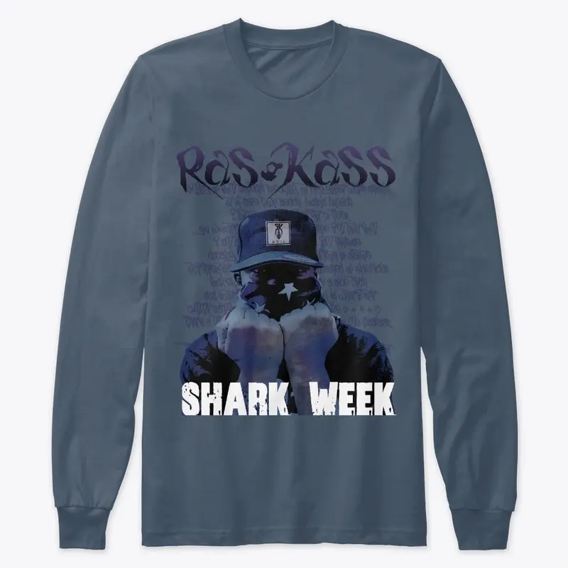 Ras Kas Official -Shark Week Lyrics Tee